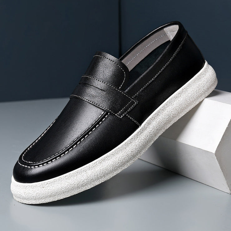 Men's Spring New Trendy All-match Casual Leather Shoes