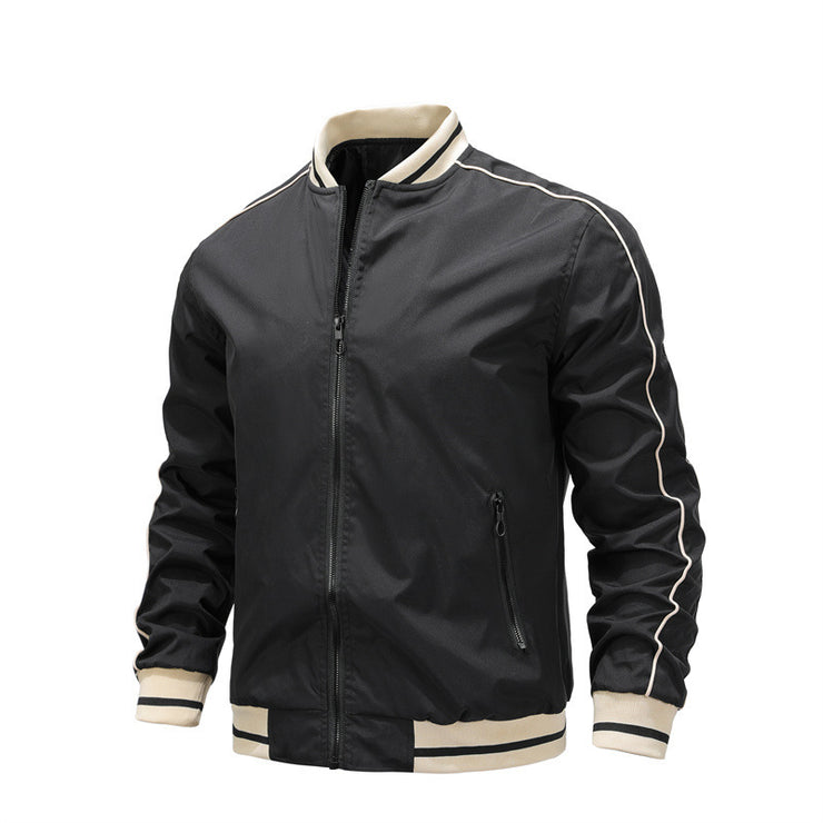 Baseball Loose Fashion Polyester Jacket Men