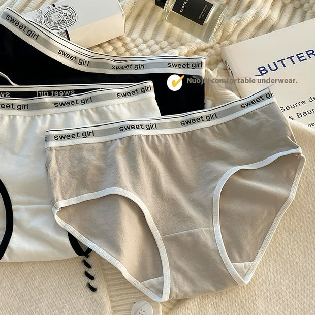 Mid-Waist Breathable Cotton Underwear