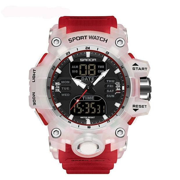 Multifunctional Waterproof Shockproof Transparent Watch