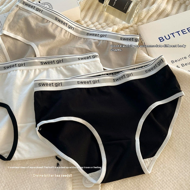 Mid-Waist Breathable Cotton Underwear