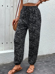 Perfee Printed High Waist Pants