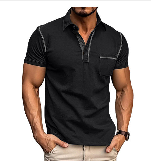 Men's Short-sleeved Casual Polo Shirt