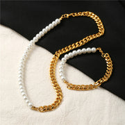 Men Simple Pearl Jewelry