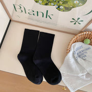 Women's Fashion Pure Cotton Mid-calf Length Socks