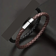 Casual Simple PU Woven Leather Bracelet