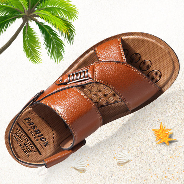 Men's Leather Casual Sandals