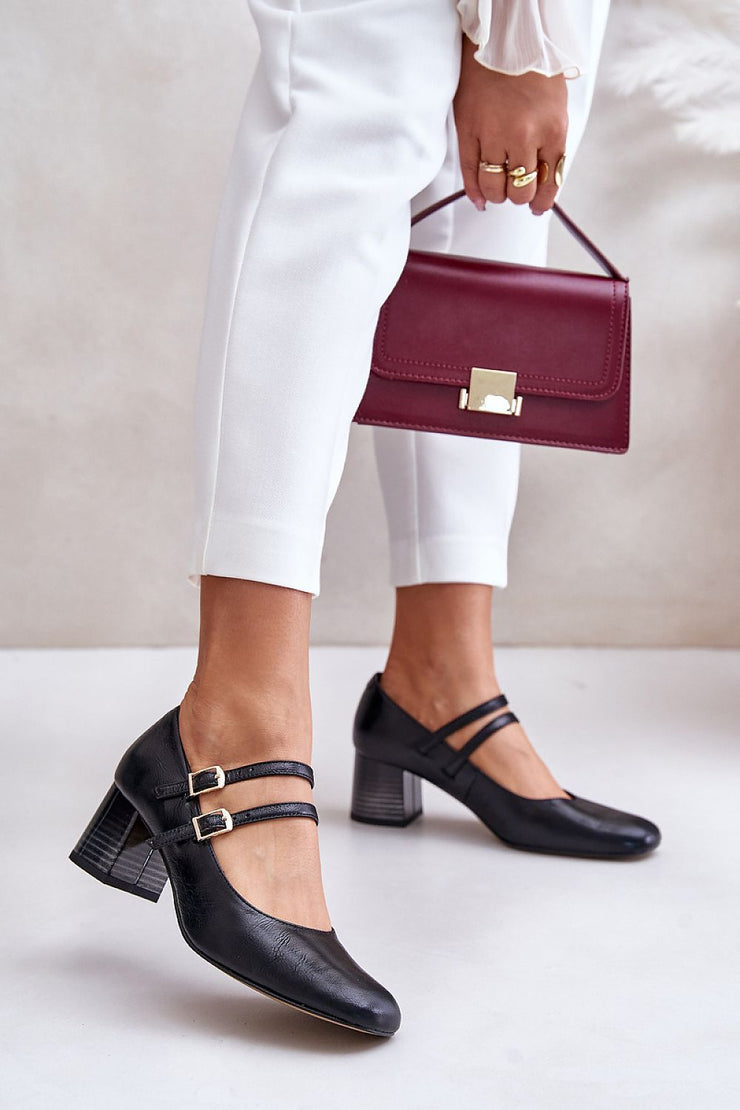 Block heel pumps Step in style