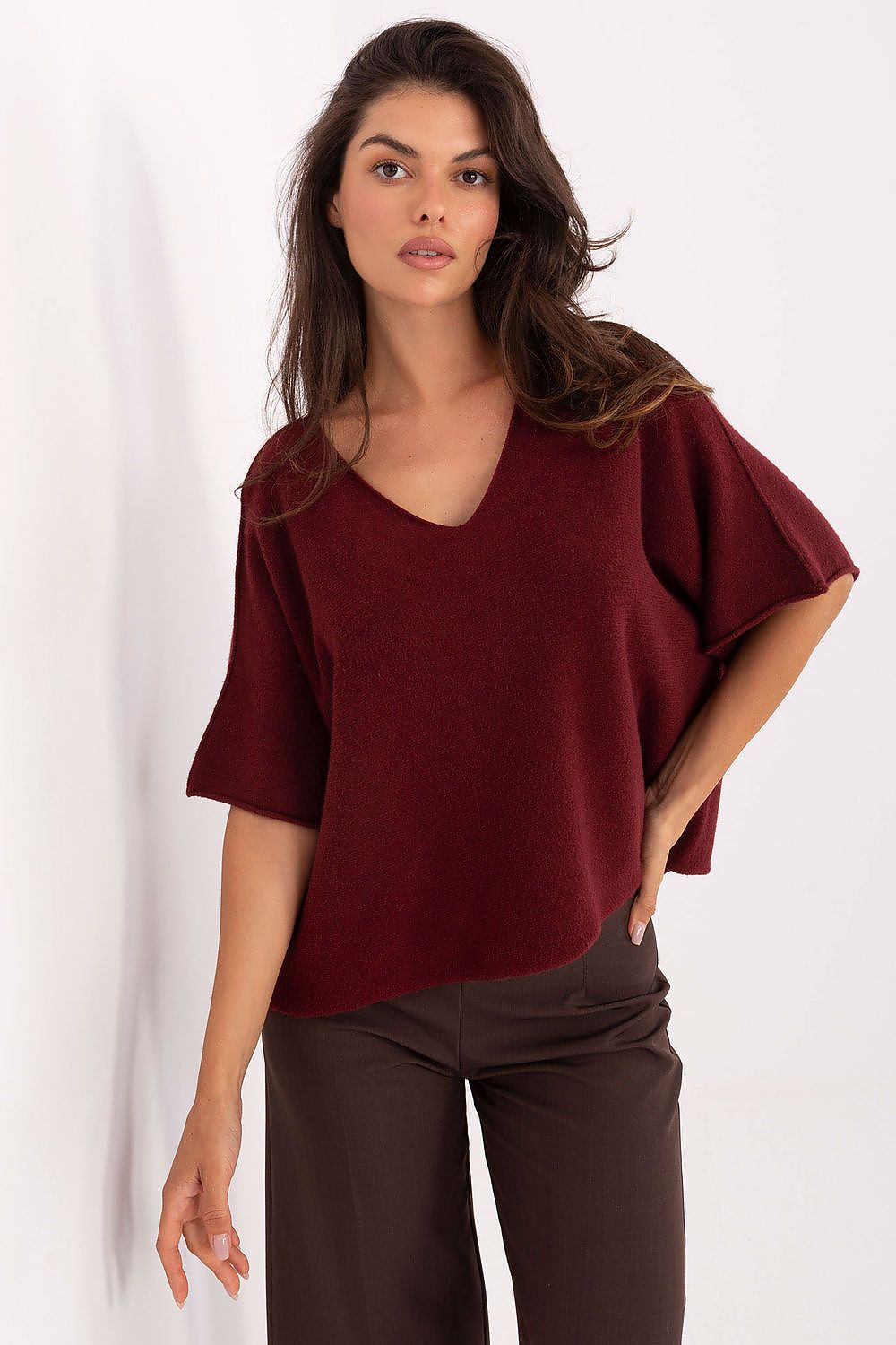  Short sleeve sweater model 216680 Italy Moda 