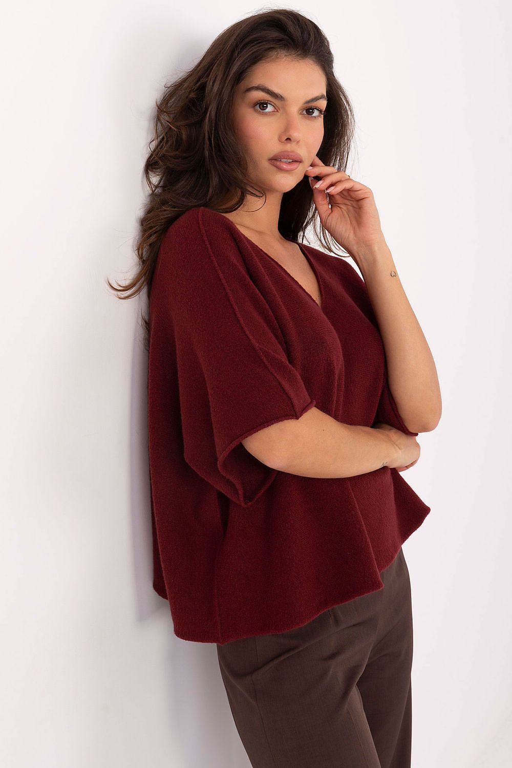 Short sleeve sweater model 216680 Italy Moda 