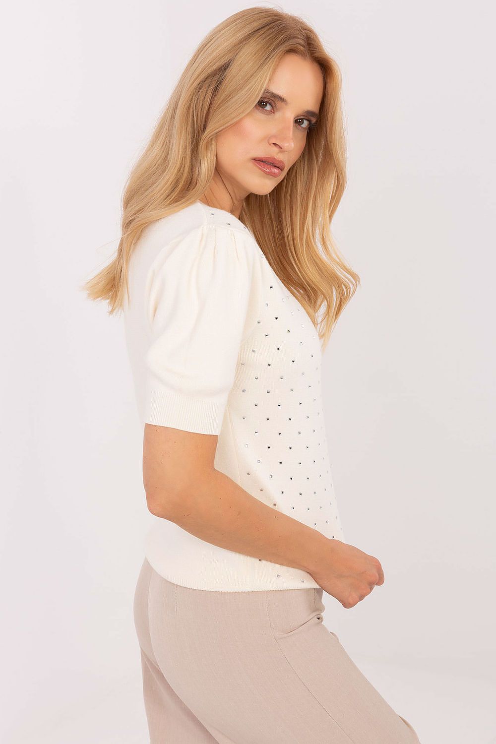  Short sleeve sweater model 216777 Factory Price 