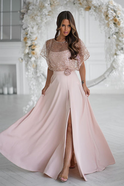  Long dress model 219689 Bicotone 