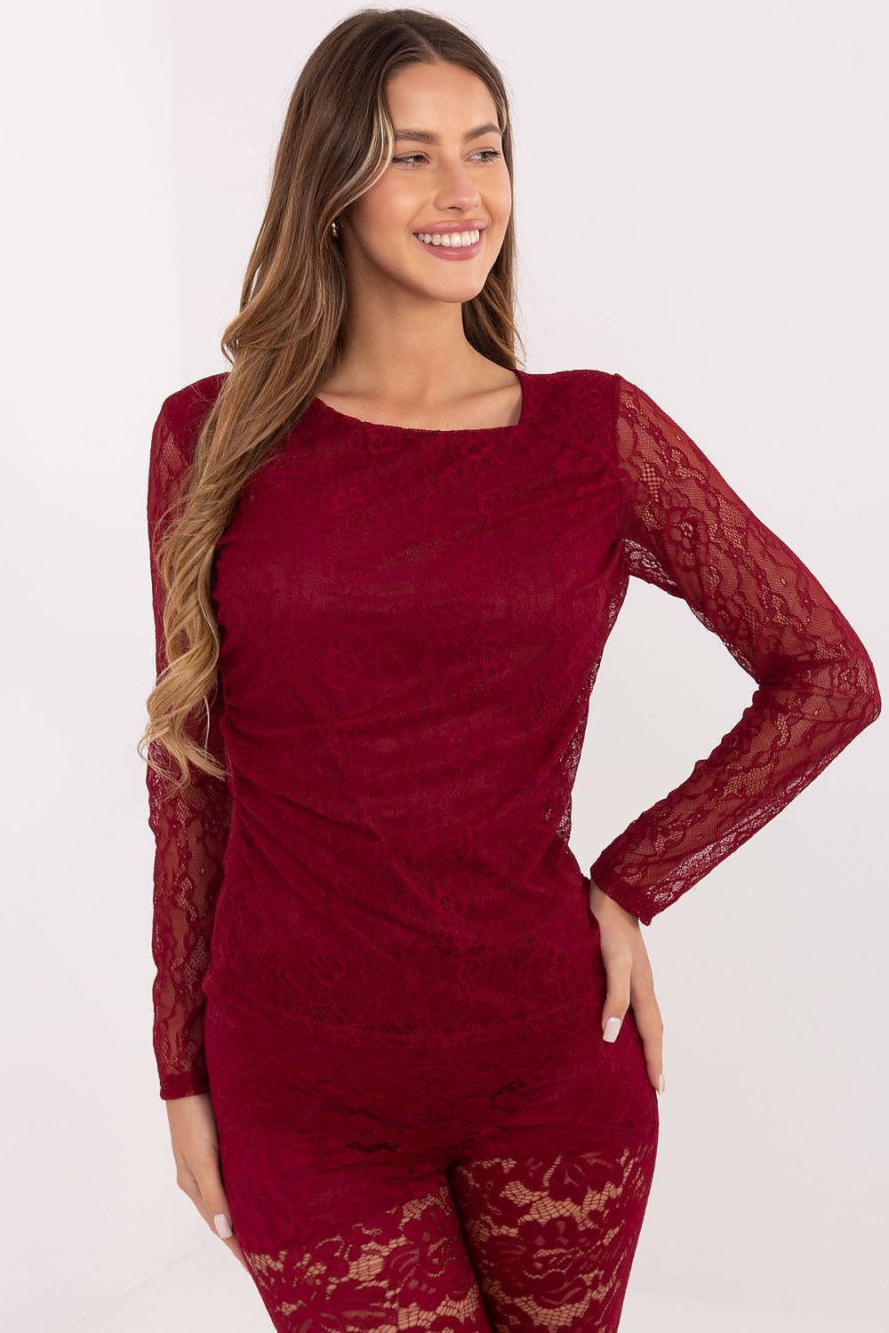  Lace blouse model 220323 Italy Moda 
