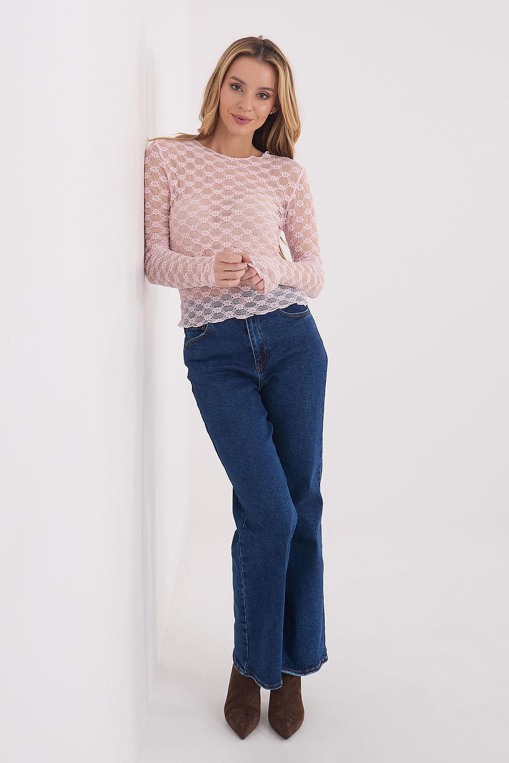  Lace blouse model 223079 Factory Price 