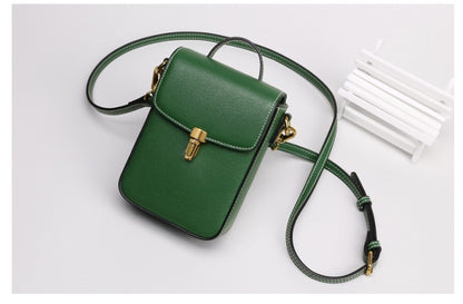 Leather Mini Top Handle Phone Bag