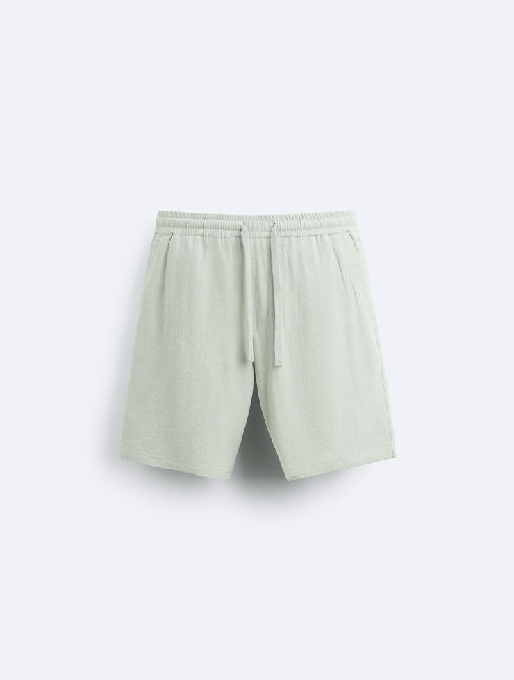 Viscose Linen Blended Casual Shorts