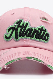 ATLANTIC Graphic Distressed Baseball Cap