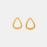 18K Gold-Plated Twisted Earrings