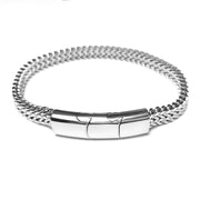 Simple Stainless Steel Detachable Three-section Magnet Bracelet