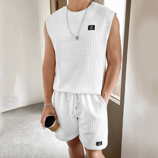 Men's Sport Sleeveless Two-piece Set