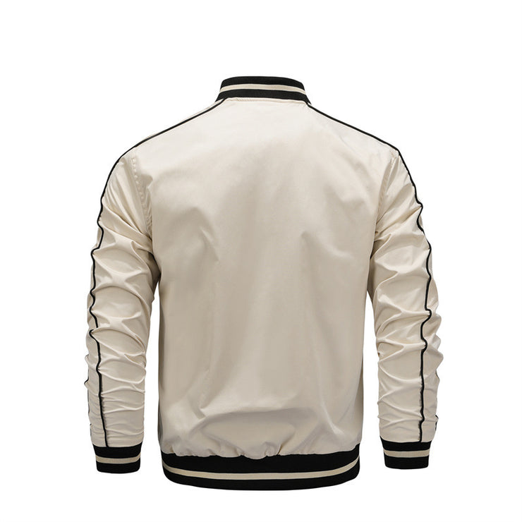 Baseball Loose Fashion Polyester Jacket Men