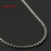 Less Steel Figaro Cuban Chain For Men