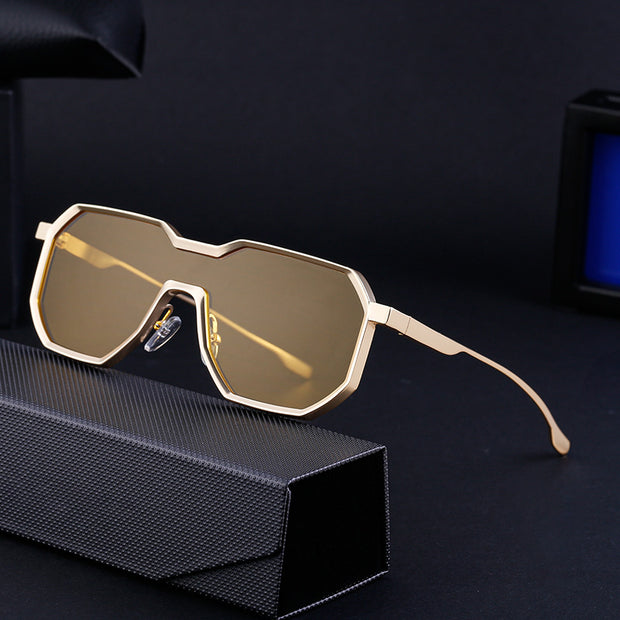 Men One Irregular Sunglasses