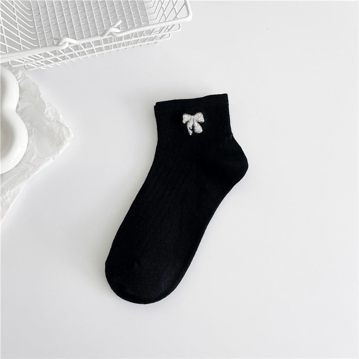 Women's Fashionable Cotton Embroidered Socks