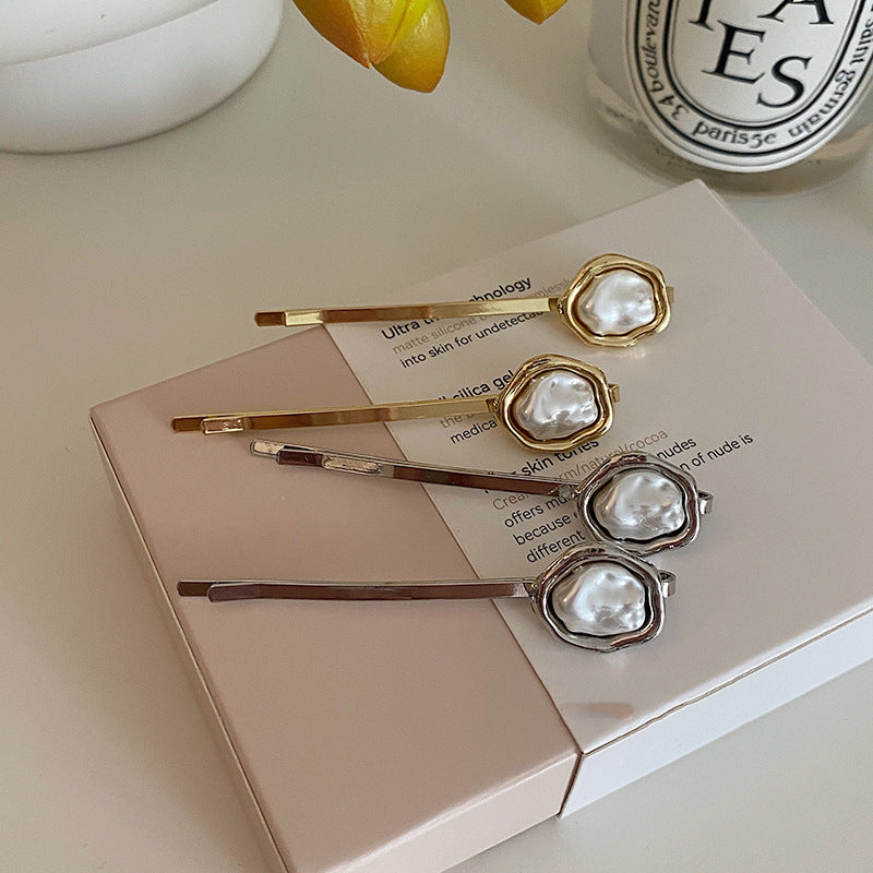 Irregular Shaped Pearl Fashion Hairpin