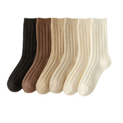 Women's Solid Color Anti-Pilling Wool Socks