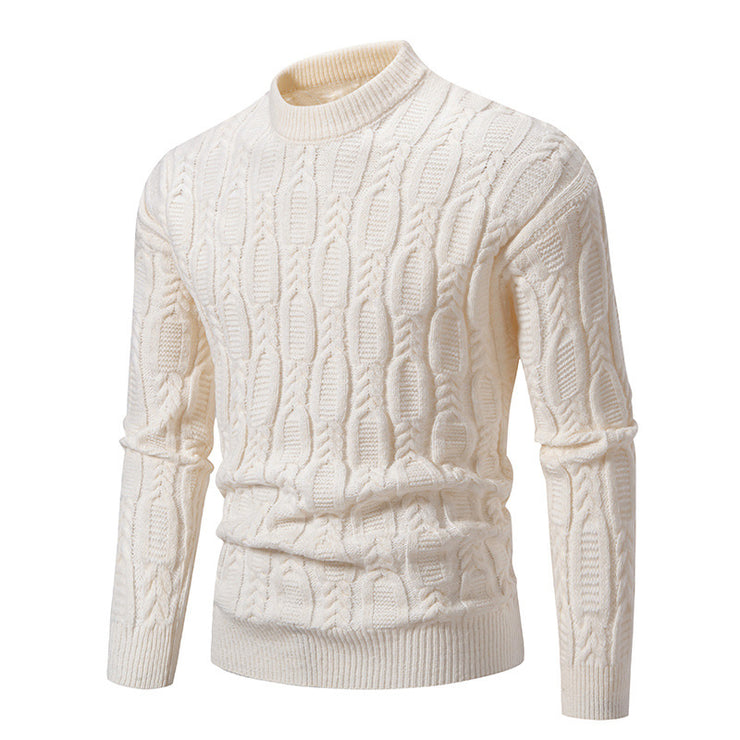 Men's Fashionable Warm Casual Round Neck Sweater