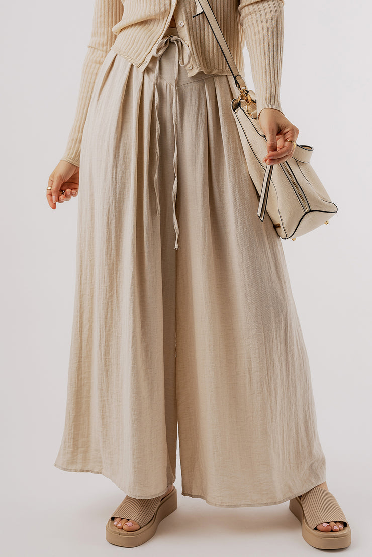 Tied Wide Leg Pants