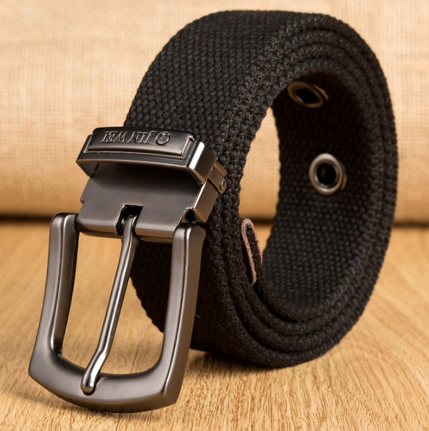 Men's Thick Woven Canvas Belt