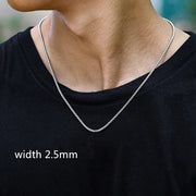 Men Silver Plated Chain