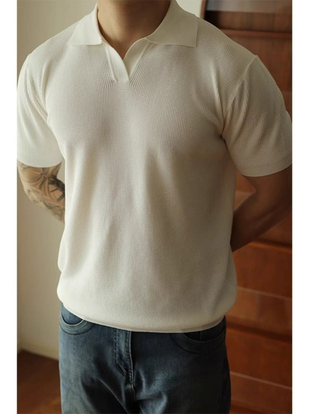 Men V-neck Polo Shirt Design