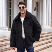 Men Short Fox Fur Coat