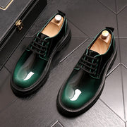 Men's dress Shiny Leather Shoes