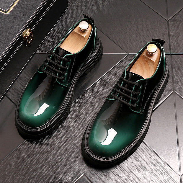 Men's dress Shiny Leather Shoes