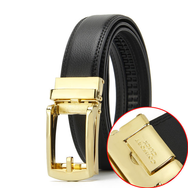 Two-layer Buckle Men's Belt