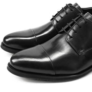 Three-joint Leather Lace-up Leather Dress Shoes