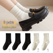 Women's Mid-tube Socks Solid Color