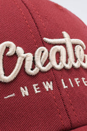 CREATE NEW LIFE Adjustable Cotton Baseball Cap