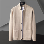 Pocket Stand Collar Cardigan For Men