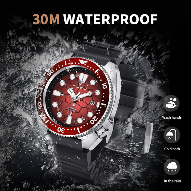 Men's Quartz, Luminous Waterproof Rotatable Watch