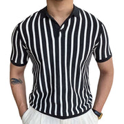 Knitwear Short Sleeve Polo Shirt for Men