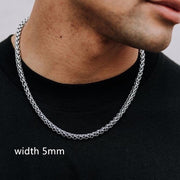 Men Silver Plated Chain