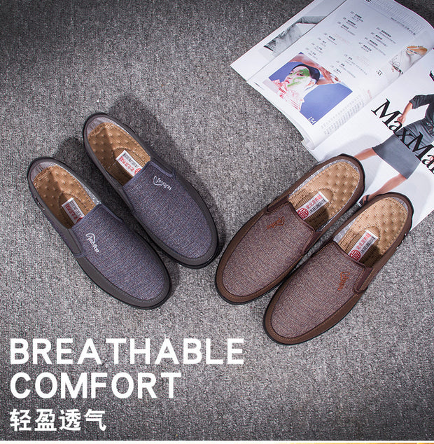 Polyurethane Old Beijing Cloth loafers Shoes Men