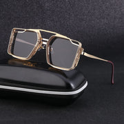 Vintage Metal Hollow-out Sunglasses For Men