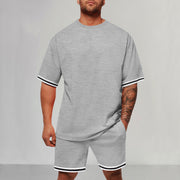 Sports And Leisure Round Neck Two-piece Set For Men