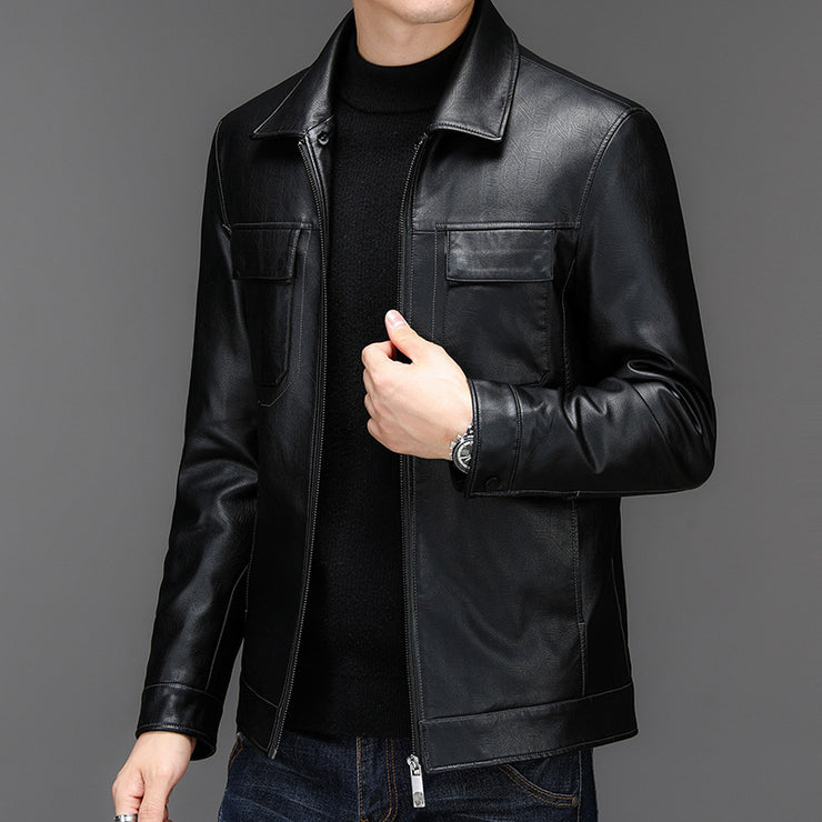 men's Casual Leather Jacket